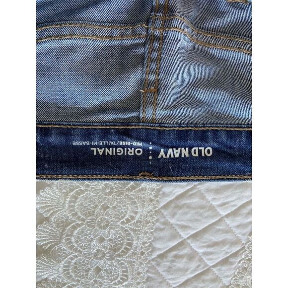 Old Navy Original Mid Rise Skinny Jeans Size 6 Medium Wash Blue Denim - Picture 10 of 11
